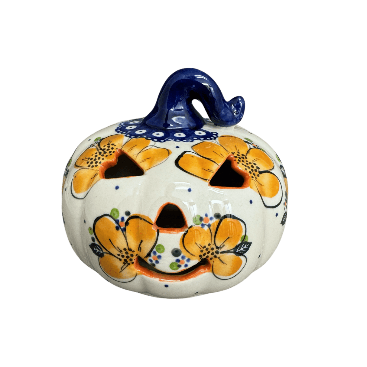Luminary, Pumpkin, 4.5" in "Orange Daisy Dot" by Galia | GAD45D-UPK1