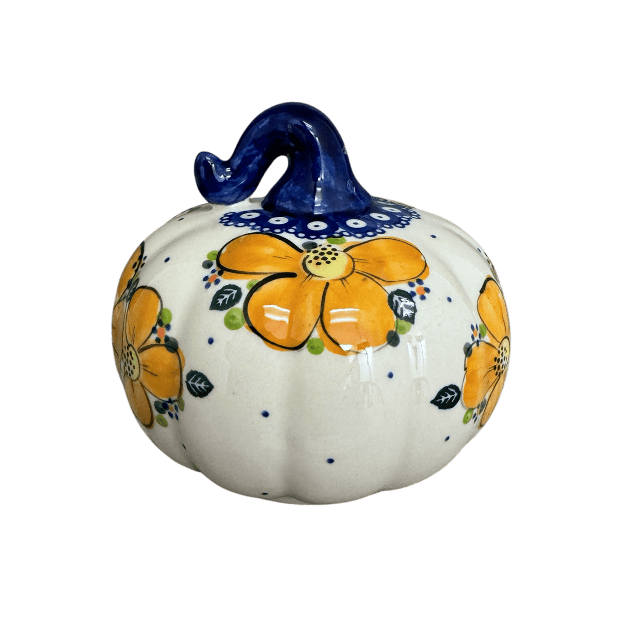 Luminary, Pumpkin, 4.5" in "Orange Daisy Dot" by Galia | GAD45D-UPK1