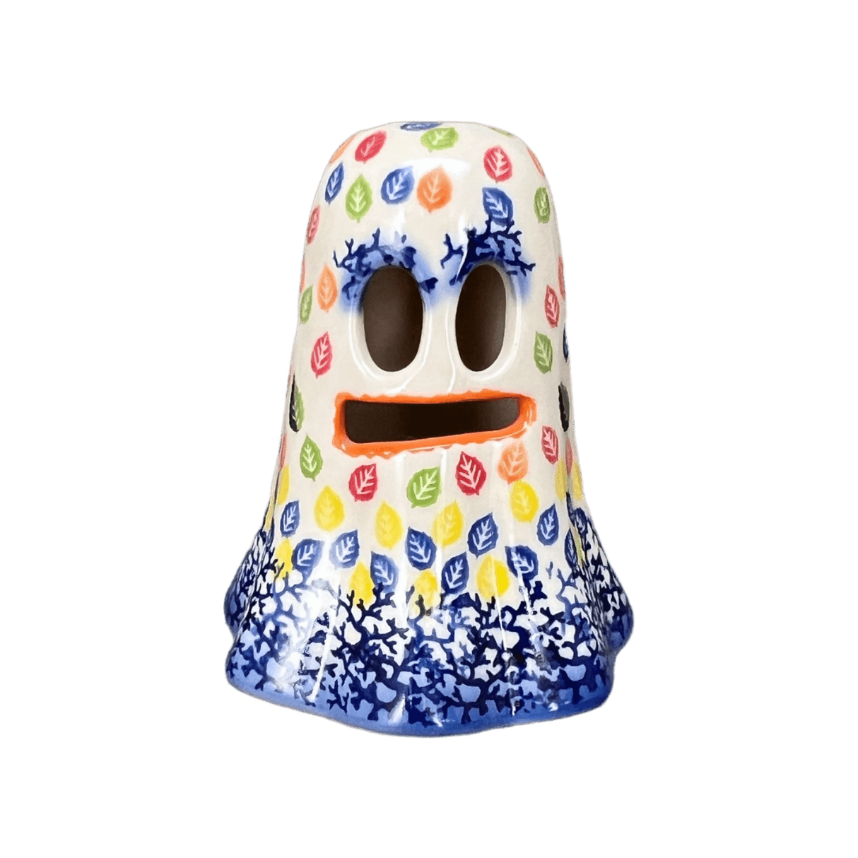 Luminary, Ghost, 5.25" in "Rainbow Leaves" by Galia | GAD46-PL1
