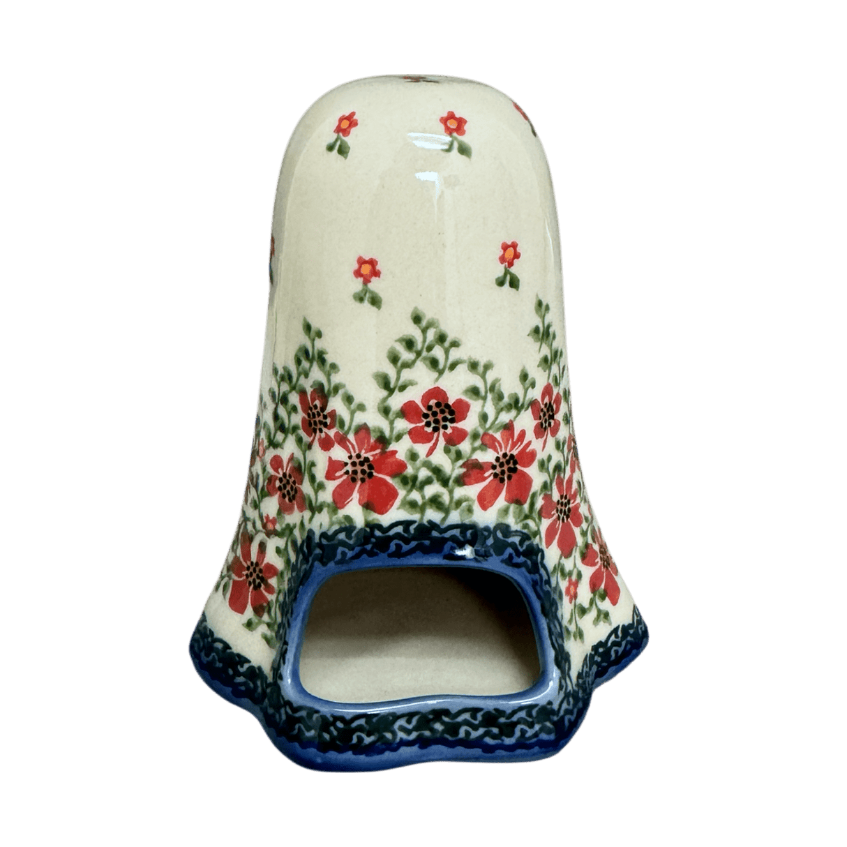 Luminary, Ghost, 5.25" in "Draping Red Florals" by Galia | GAD46-PW3