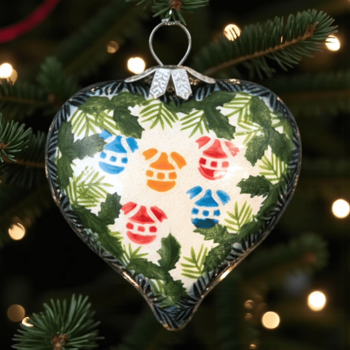 Ornament, Heart, 2.5" in "Colorful Baubles" by Galia | GB07-PB2