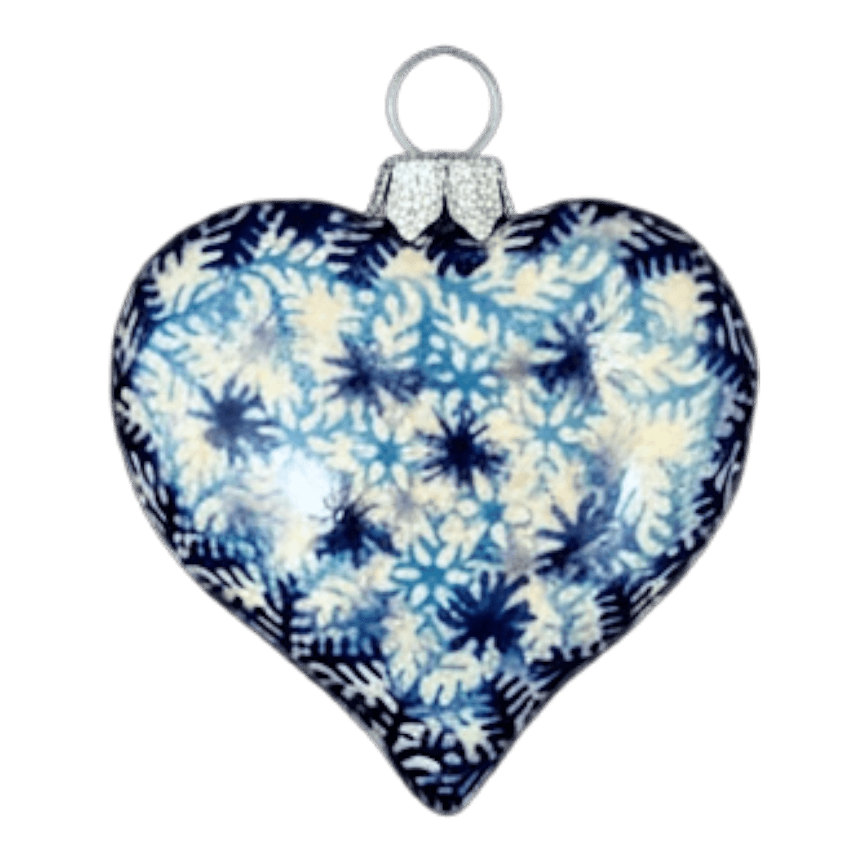 Ornament, Heart, 2.5" in "Snow Flurry" by Galia | GB07-PCH