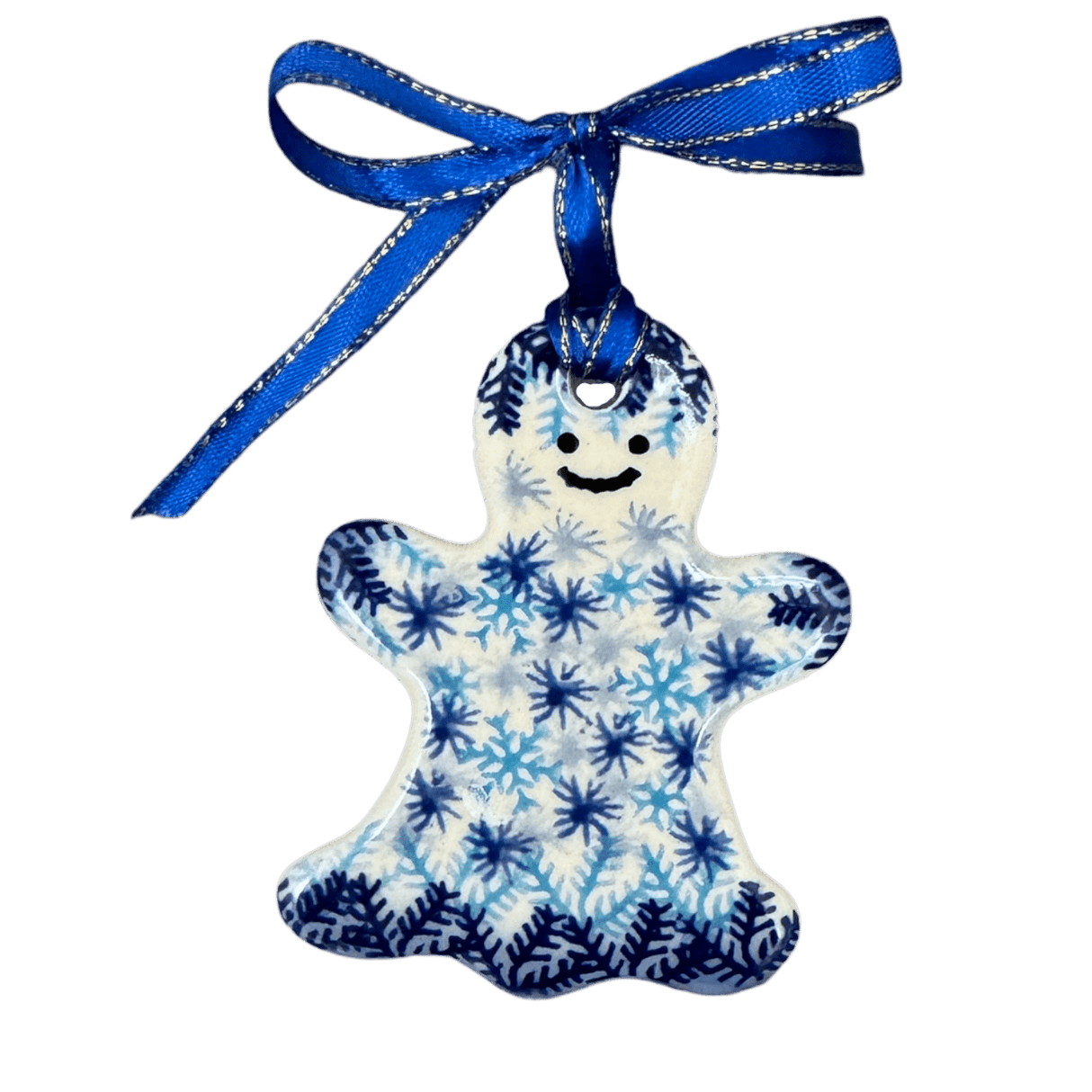 Ornament, Gingerbread Girl, 3.5" in "Snow Flurry" by Galia | GB15-PCH