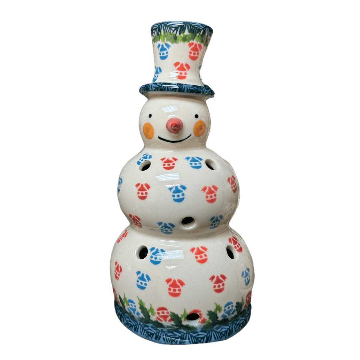 Luminary, Snowman, 7" in "Colorful Baubles" by Galia | GBL01-PB2