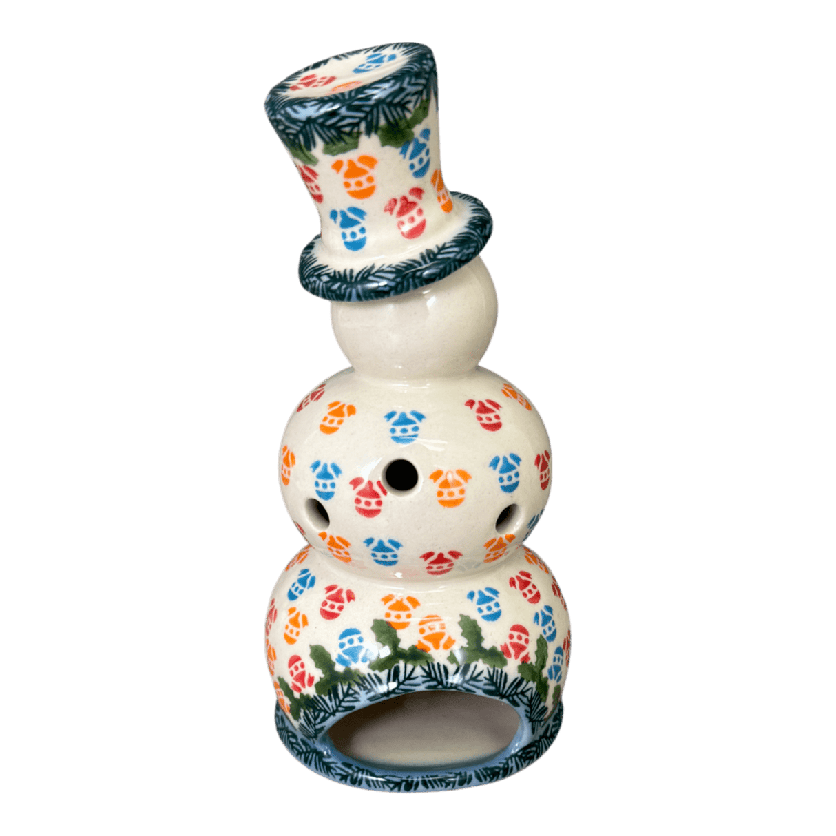 Luminary, Snowman, 7" in "Colorful Baubles" by Galia | GBL01-PB2