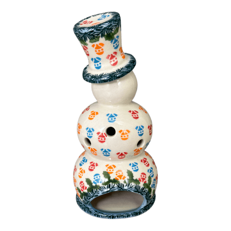 Luminary, Snowman, 7" in "Colorful Baubles" by Galia | GBL01-PB2