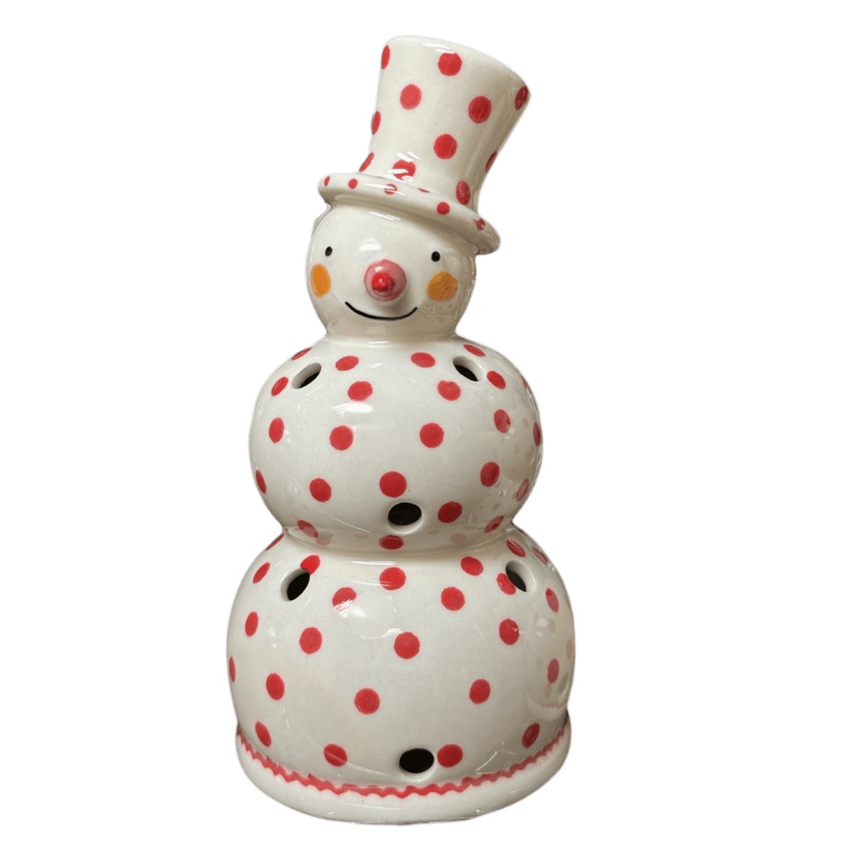 Luminary, Snowman, 7" in "Dotted Reds" by Galia | GBL01-PG3