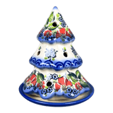Luminary, Christmas Tree, 5" Small in "Leafy Blooms" by Galia | GCH03-AWP1