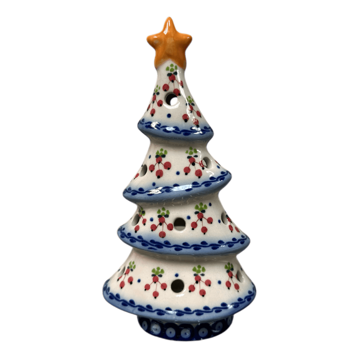 Luminary, Skinny Christmas Tree, 7.5" in "Currant Berries" by Galia | GCH04-PJ