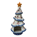 Luminary, Skinny Christmas Tree, 7.5" in "Currant Berries" by Galia | GCH04-PJ