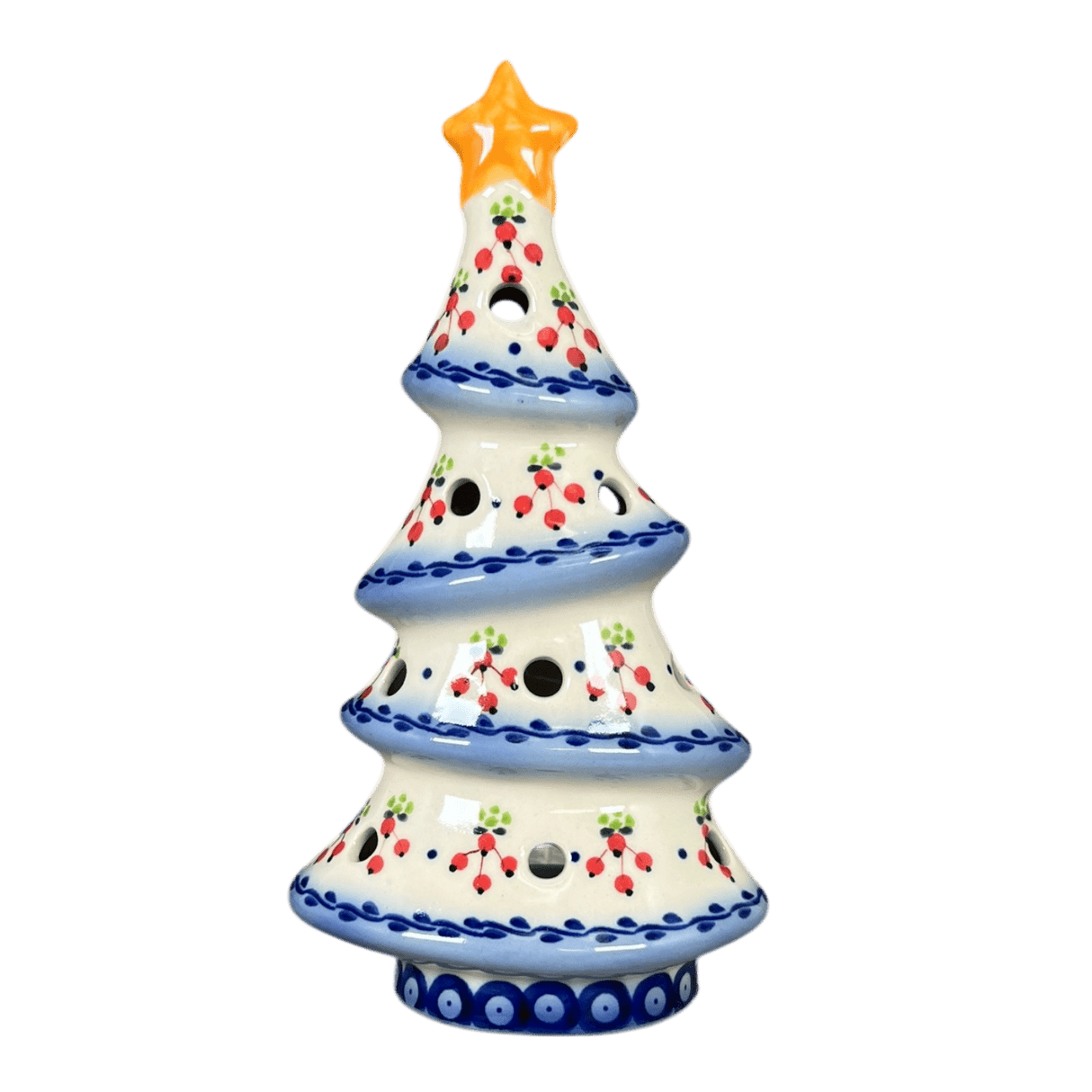 Luminary, Skinny Christmas Tree, 7.5" in "Currant Berries" by Galia | GCH04-PJ