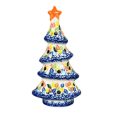 Luminary, Skinny Christmas Tree, 7.5" in "Rainbow Leaves" by Galia | GCH04-PL1