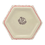 Flower Pot, Hexagonal, 5" Small in "Dotted Reds" by Galia | GDN08-PG3