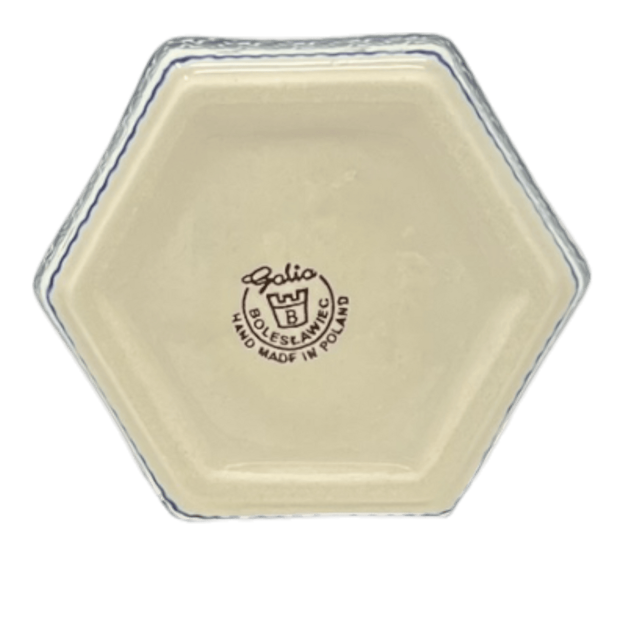 Flower Pot, Hexagonal, 5" Small in "Blue Star Bundle" by Galia | GDN08-PN