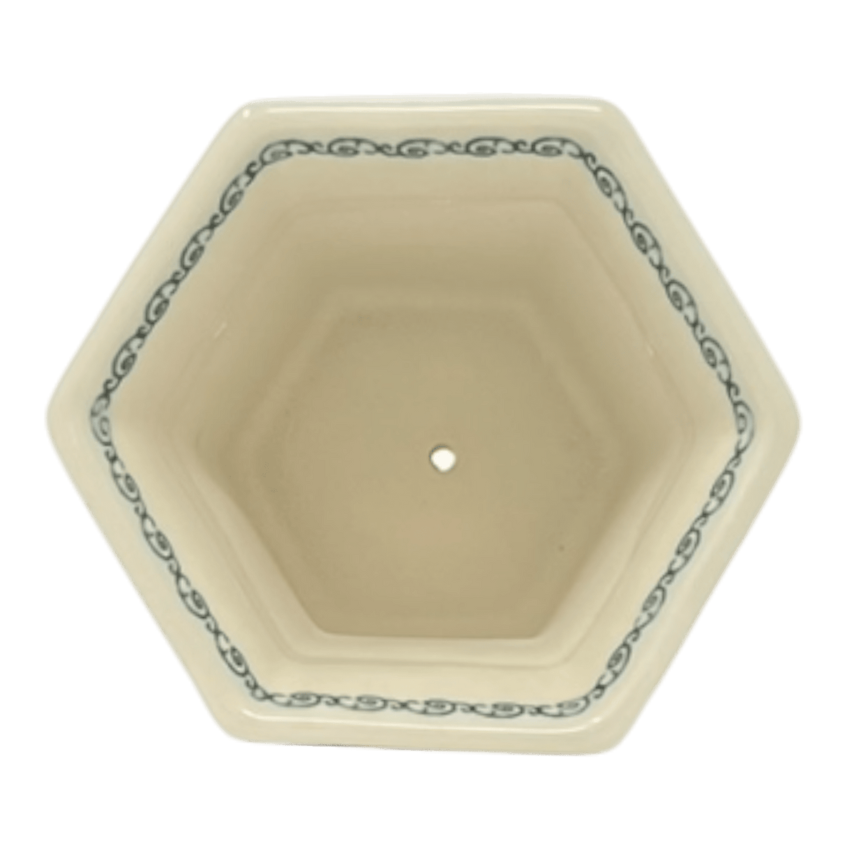 Flower Pot, Hexagonal, 5" Small in "Rainbow Wreath" by Galia | GDN08-UV3