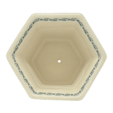 Flower Pot, Hexagonal, 5" Small in "Rainbow Wreath" by Galia | GDN08-UV3