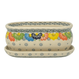 Herb Pot, 6.9" in "Rainbow Wreath" by Galia | GDN11-UV3