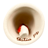 Ornament, Tiny Bell, 2" in "Draping Red Florals" by Galia | GDW09-PW3