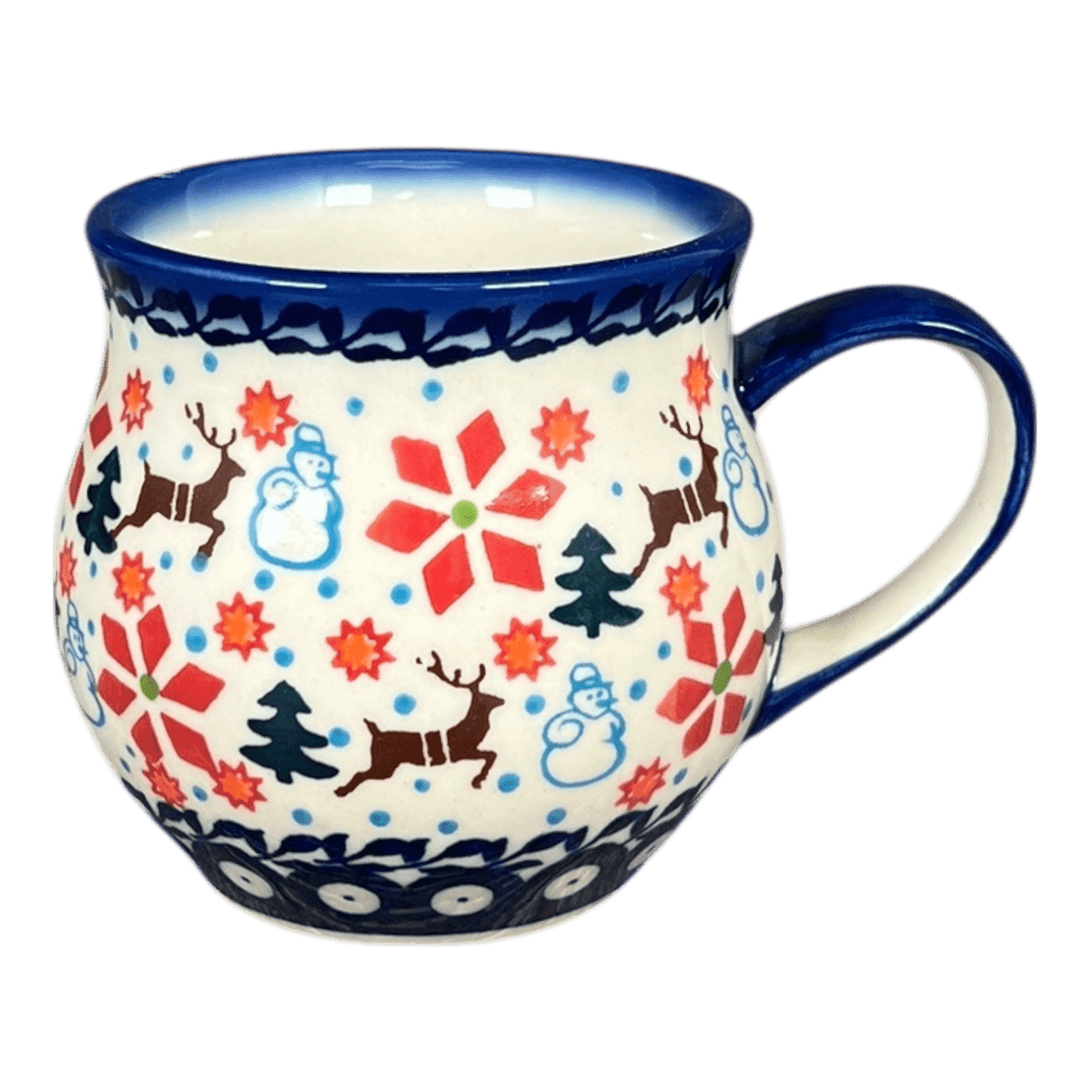 Mug, Belly Mug, 12 oz Medium in "Winter Garden" by Galia | GK04B-USG