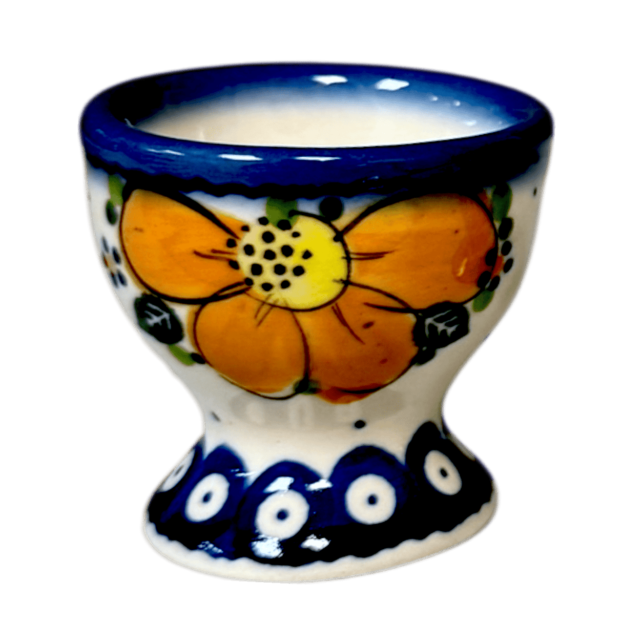 Egg Cup, 2.25" in "Orange Daisy Dot" by Galia | GKJ01-UPK1
