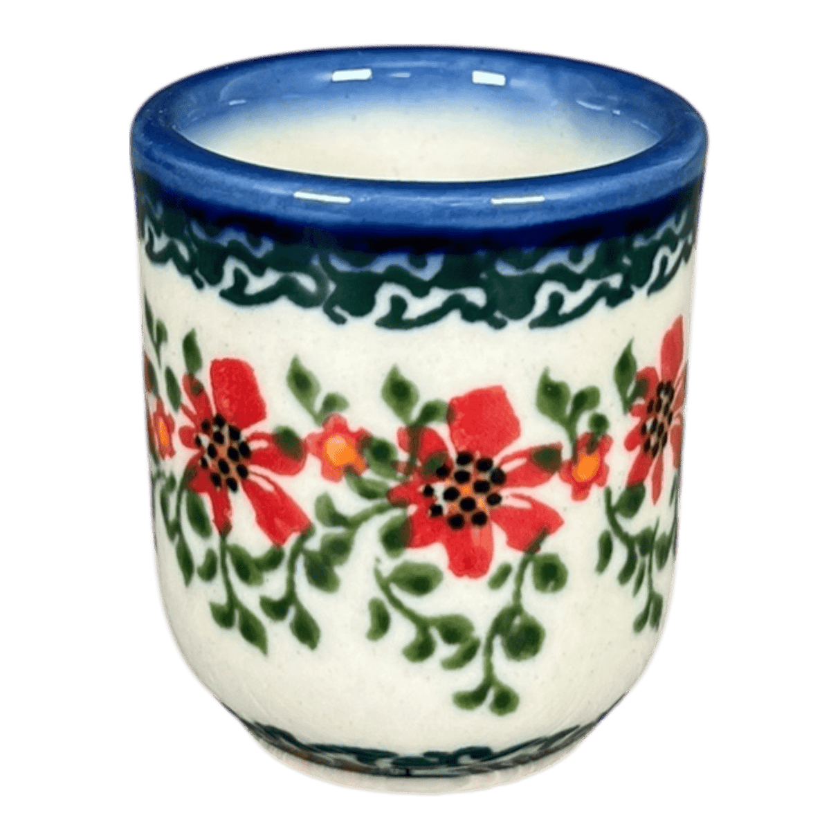 Drinking Glass, Shot, 3 oz in "Draping Red Florals" by Galia | GKJ03-PW3