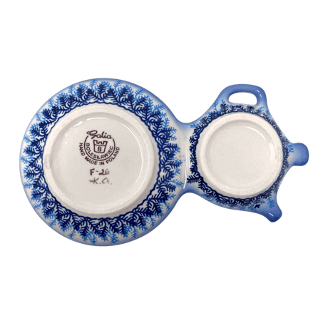 Tray, Tea Service, 8.25" x 5.5" in "Snow Flurry" by Galia | GPH07-PCH
