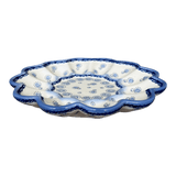 Plate, Round, Egg Plate, 9.5" in "Sea Spiral" by Galia | GT12-PK3