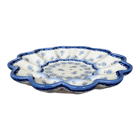 Plate, Round, Egg Plate, 9.5" in "Sea Spiral" by Galia | GT12-PK3