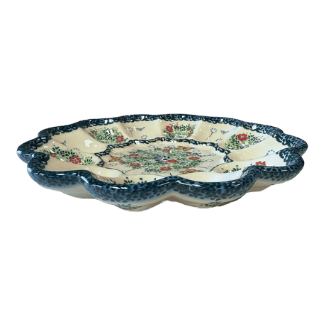 Plate, Round, Egg Plate, 9.5" in "Butterfly Spring" by Galia | GT12-UD1