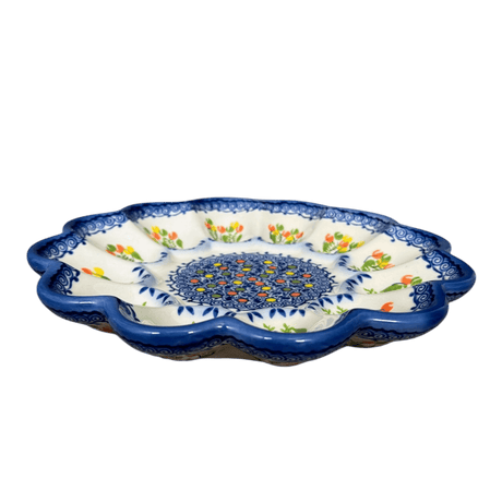 Plate, Round, Egg Plate, 9.5" in "Triumph Tulips" by Galia | GT12-UN3