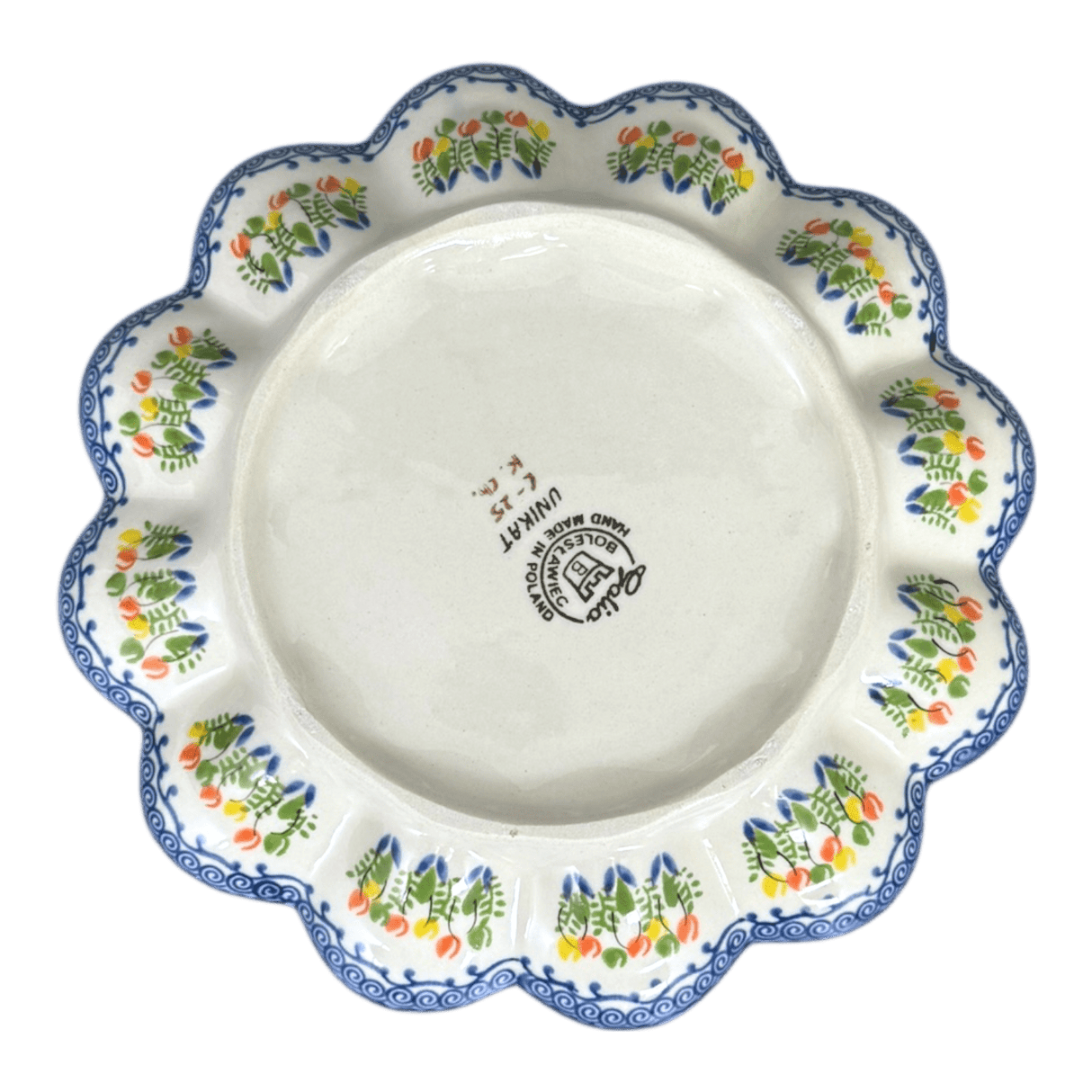 Plate, Round, Egg Plate, 9.5" in "Triumph Tulips" by Galia | GT12-UN3