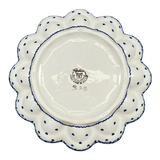 Plate, Round, Egg Plate, With Handle, 8.5" in "Blooming Hearts" by Galia | GT13-PS