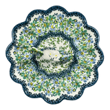 Plate, Round, Egg Plate, 8.75" Bunny in "Blue & Green Dream" by Galia | GT14-UHP2