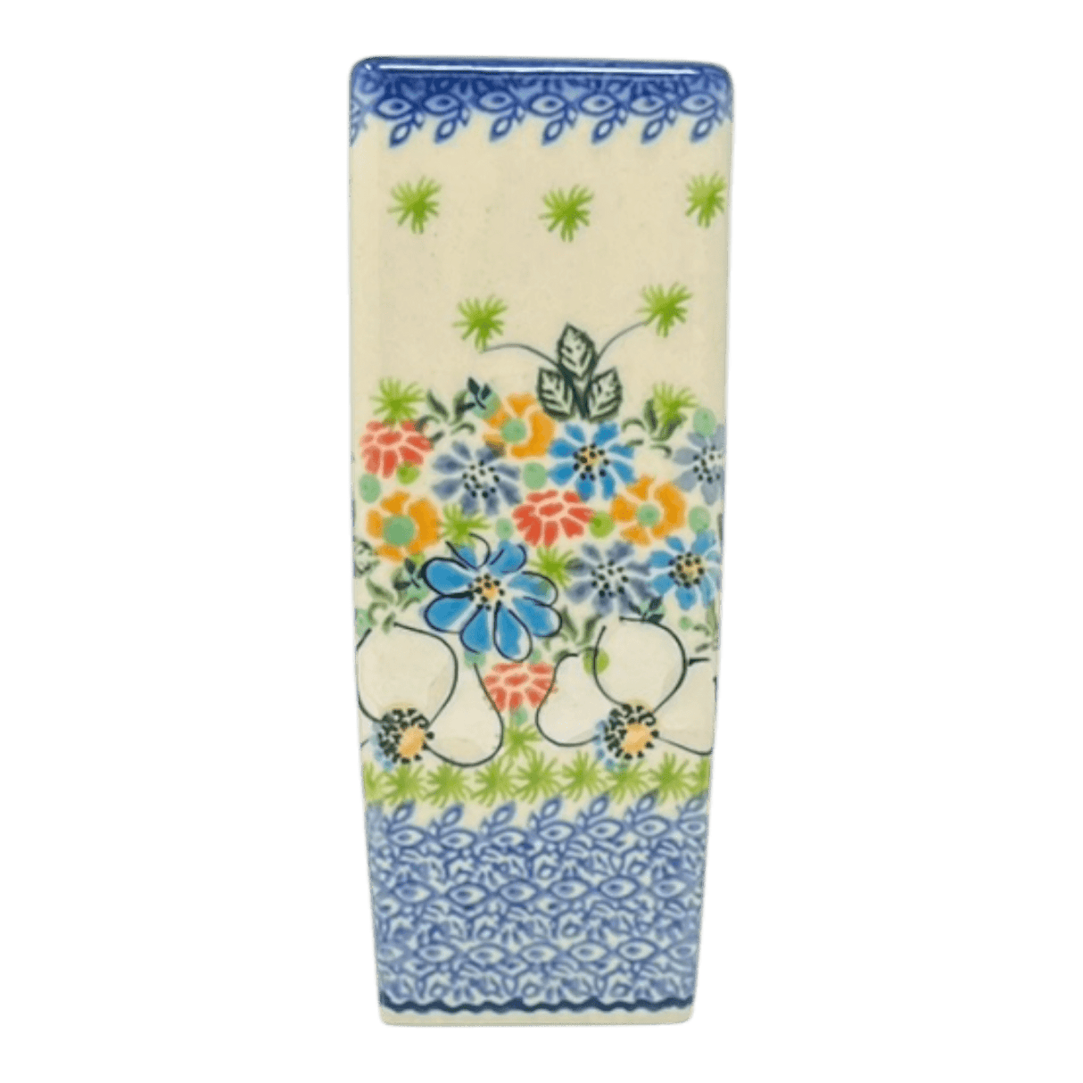 Vase, Square Vase, 6.5" in "Daisy Garden" by Galia | GW07-ABP4