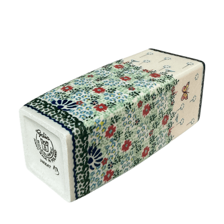 Vase, Square Vase, 6.5" in "Butterfly Spring" by Galia | GW07-UD1