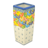 Vase, Square Vase, 6.5" in "Rainbow Wreath" by Galia | GW07-UV3