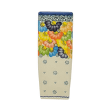 Vase, Square Vase, 6.5" in "Rainbow Wreath" by Galia | GW07-UV3