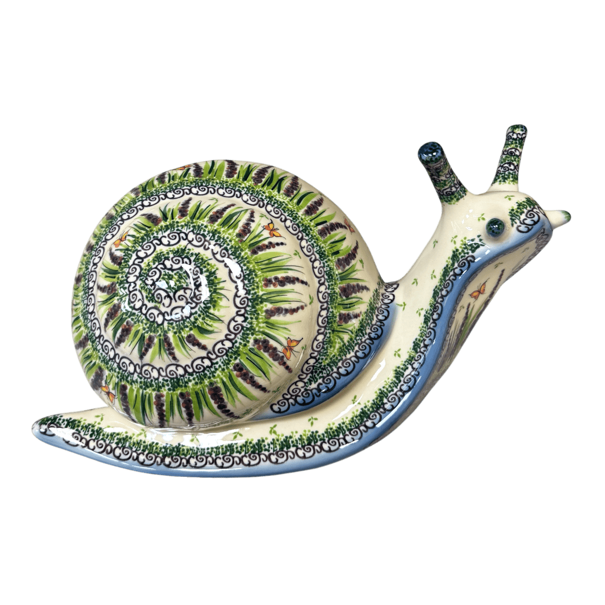 Figurine, Snail, Giant, 14.5" in "Lupine Pasture" by Galia | GZW02-ULA1