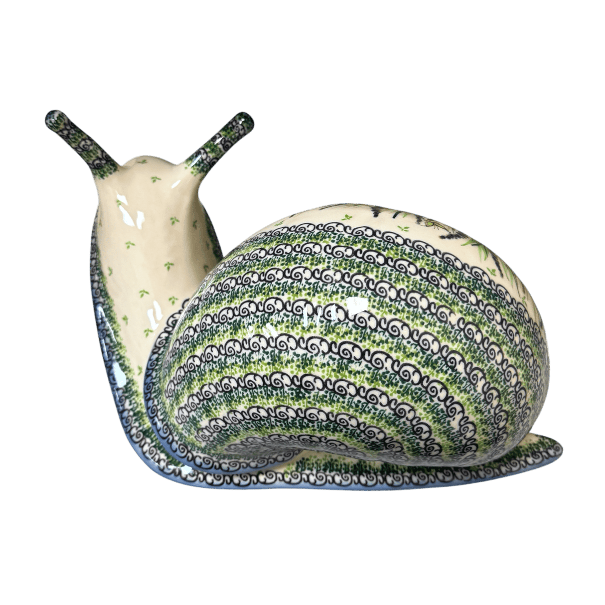 Figurine, Snail, Giant, 14.5" in "Lupine Pasture" by Galia | GZW02-ULA1