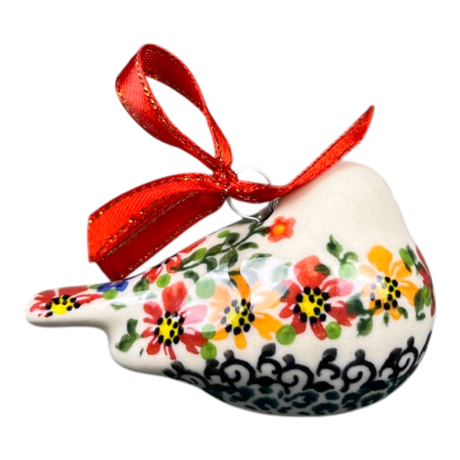 Ornament, Bird, 2" in "Red & Orange Dream" by Galia | GZW28-UHP