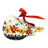 Ornament, Bird, 2" in "Red & Orange Dream" by Galia | GZW28-UHP