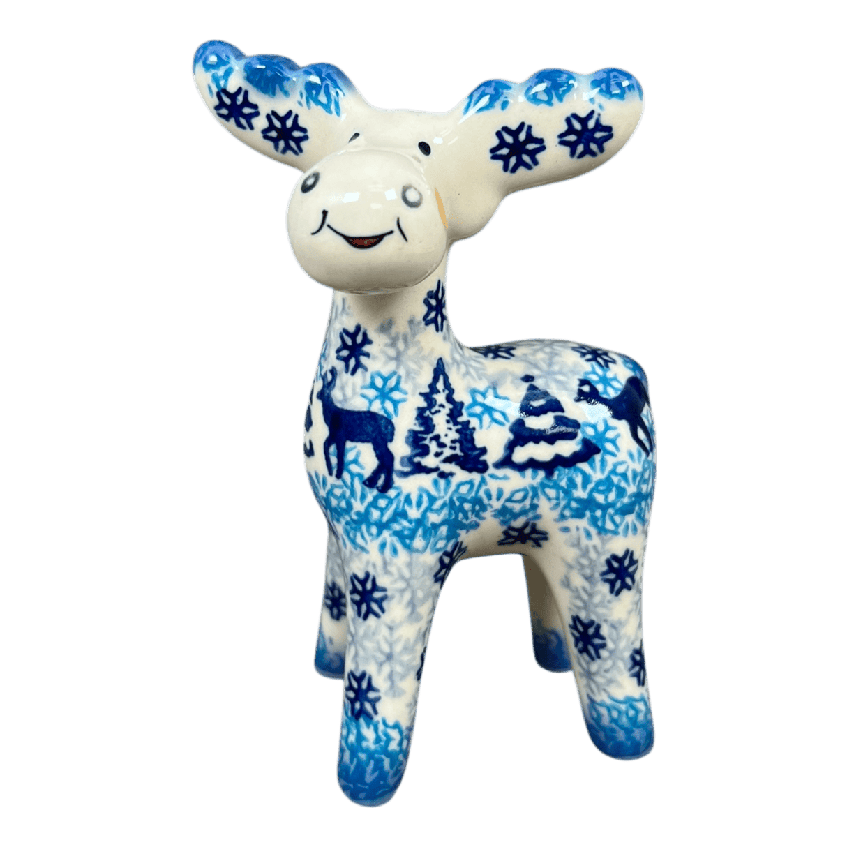 Figurine, Reindeer, 5" in "Snowy Night" by Galia | GZW30-PCH2