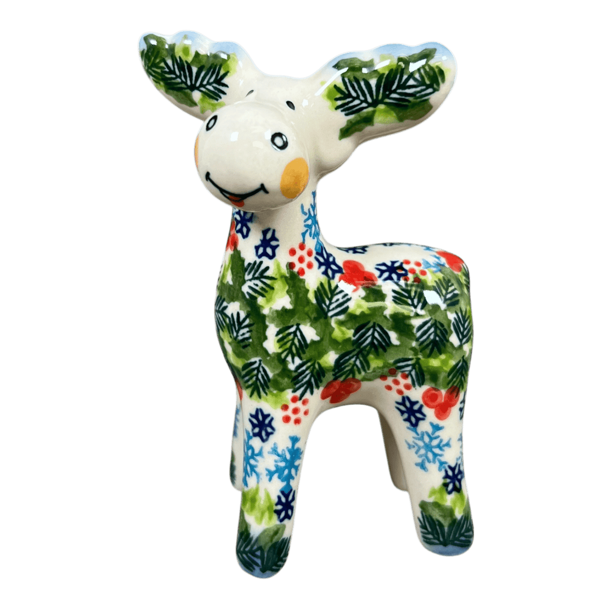 Figurine, Reindeer, 5" in "Winter Wreath" by Galia | GZW30-PCH3