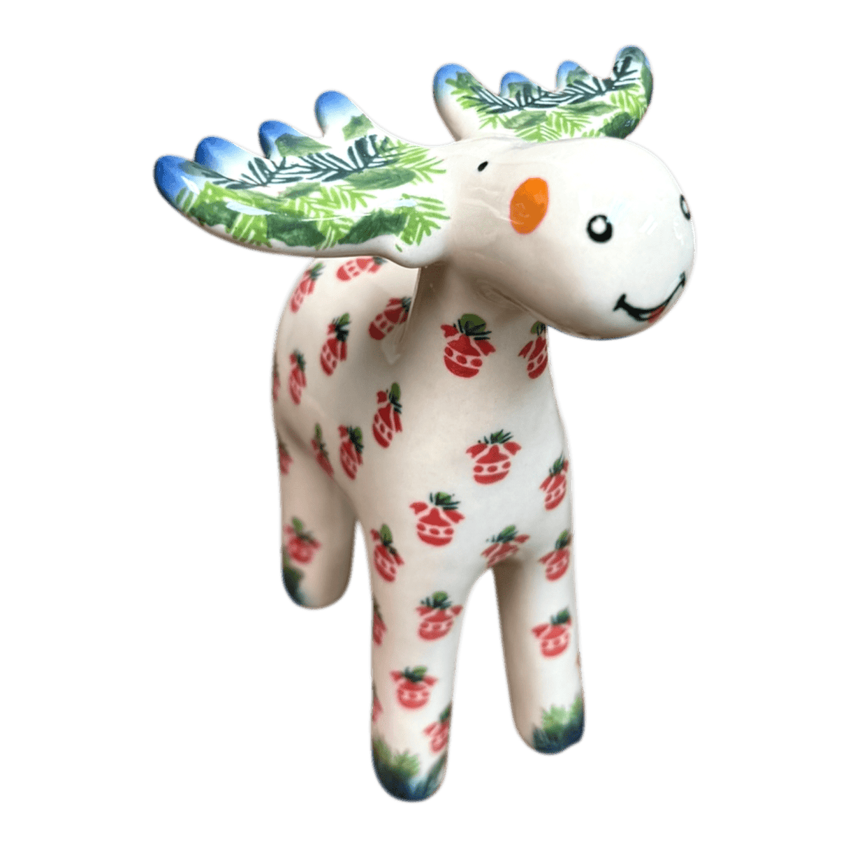 Figurine, Reindeer, 6.75" in "Evergreen Baubles" by Galia | GZW31-PB1