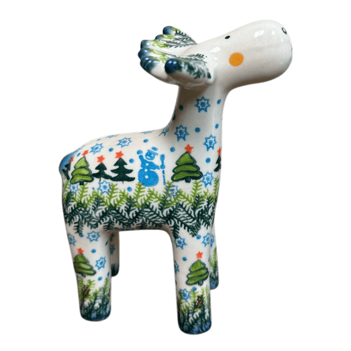 Figurine, Reindeer, 6.75" in "Reindeer Dance" by Galia | GZW31-USB1