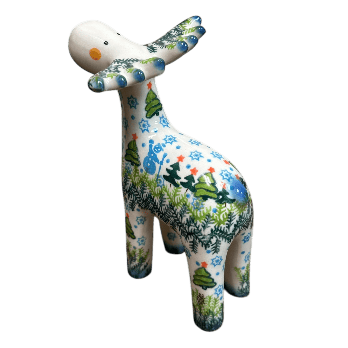 Figurine, Reindeer, 6.75" in "Reindeer Dance" by Galia | GZW31-USB1