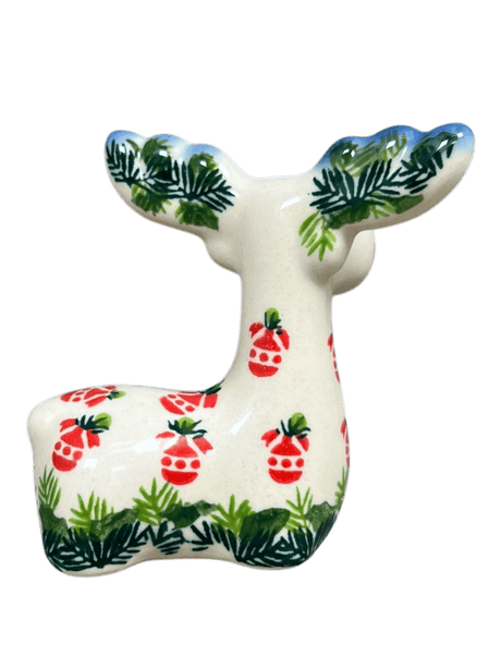 Figurine, Reindeer, 3.25" in "Evergreen Baubles" by Galia | GZW32-PB1