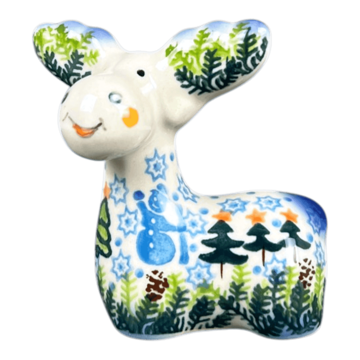 Figurine, Reindeer, 3.25" in "Reindeer Dance" by Galia | GZW32-USB1