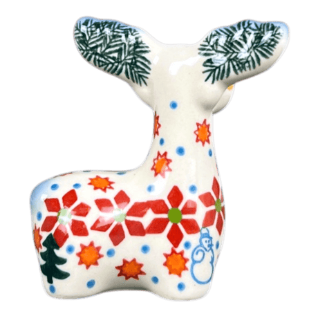 Figurine, Reindeer, 3.25" in "Winter Garden" by Galia | GZW32-USG