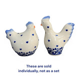 Salt & Pepper, Chubby Chicken, 3" in "Blooming Hearts" by Galia | GSP08-PS